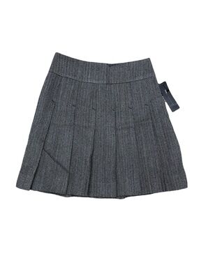 Marc by Marc Jacobs Gray Pleated Chevron/Herringbone Mini Skirt - NWT